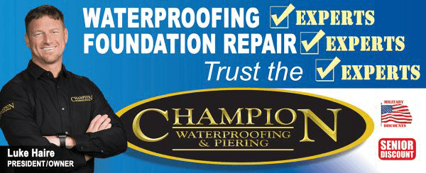 Champion Waterproofing and Piering — Foundation Repair in Louisville, Kentucky